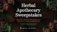 Herbal Apothecary Sweepstakes: Enter for a chance to win a must-have collection of medicinal plant books!